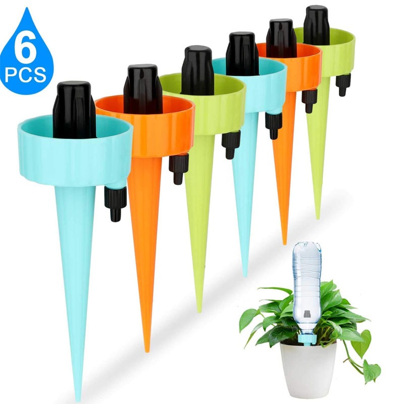 Self Watering Insert - 식물용 자동 급수 스파이크 6/12개, 조절