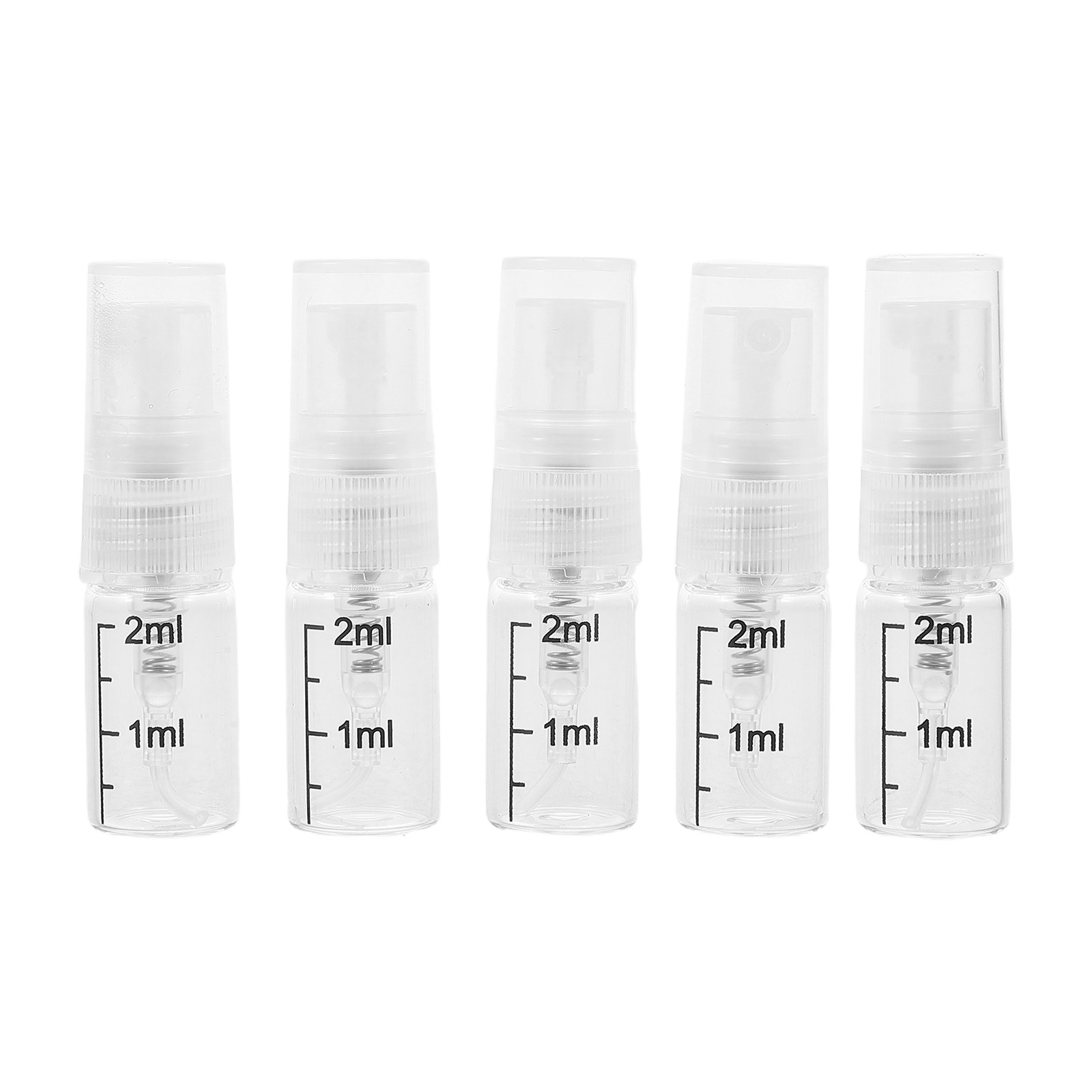 Misting Bottle Fine - 5Pcs 투명 유리 휴대용 스프레이 병