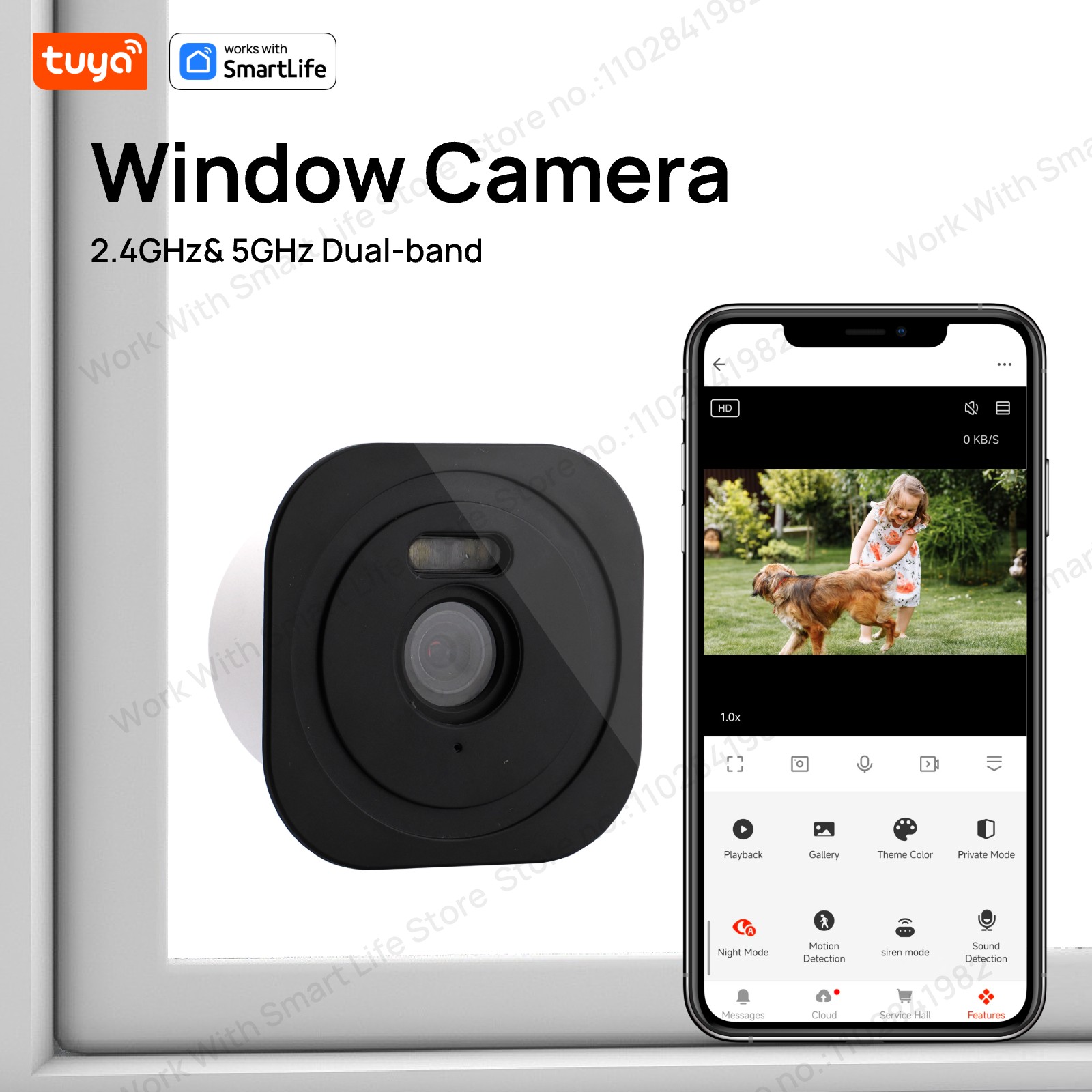 Eufy Camera E220 - 3MP 2K 투야 창문 카메라, 2.4GHz