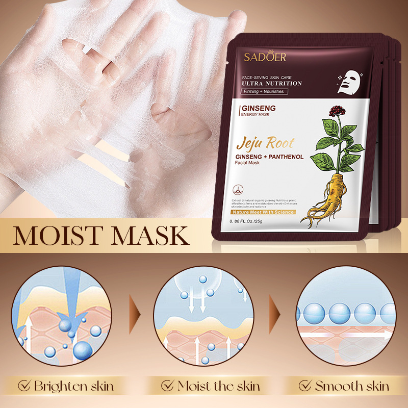 5개입 사도어 식물 뿌리 페이스 마스크 인삼 미백 페이 - Root Stimulator Liquid 리뷰 및 가격