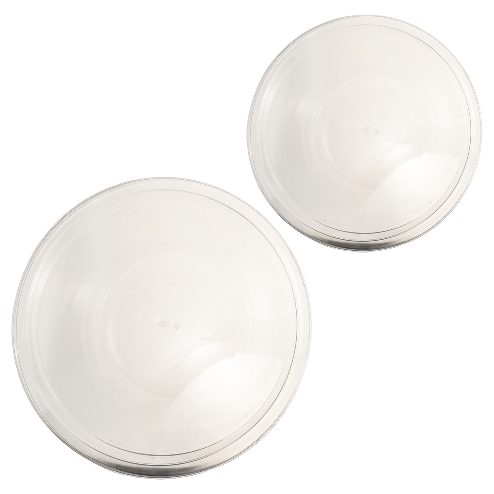 2세트 플라스틱 베이킹 믹싱 볼, 투명 네스팅 샐러드  - Plastic Dome Clear 리뷰 및 가격